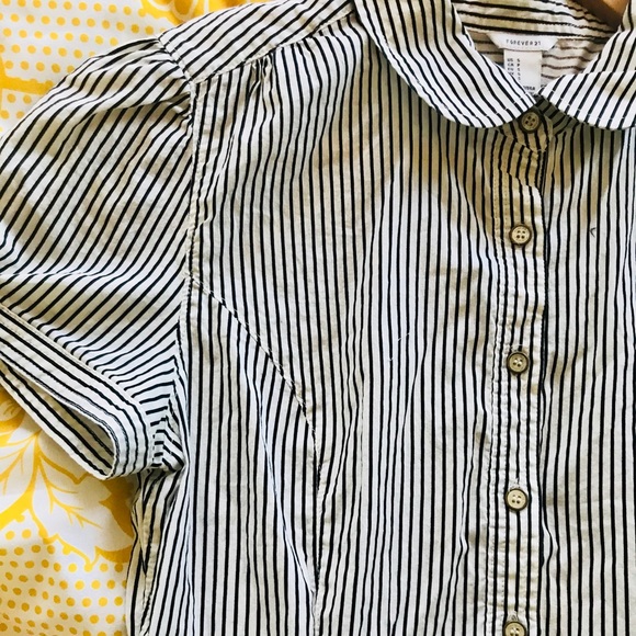 FOREVER21 black and white dress - Picture 3 of 4